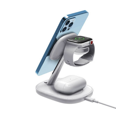 qualità  Mobile Phone 15w 4 in 1 Magnetic Wireless Charger Holder for Iphone Apple Watch Airpods 4 in 1 Wireless Charging fabbrica