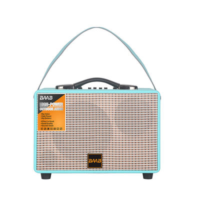 qualità  Wooden loudspeaker aux. new 2023 carbon woofer speaker bluetooth party player guitar player PORTABLE smart wireless blue battery Jbl fabbrica