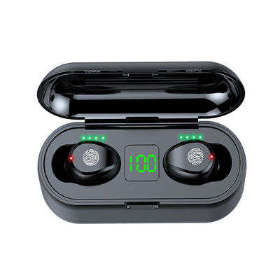 qualità  Wholesale Wireless Earphone Comfortable Wearing F9 TWS 5.0 Earphone LED Display Charging Touch Control Radio Earbuds 2000mAh Box Earbuds fabbrica